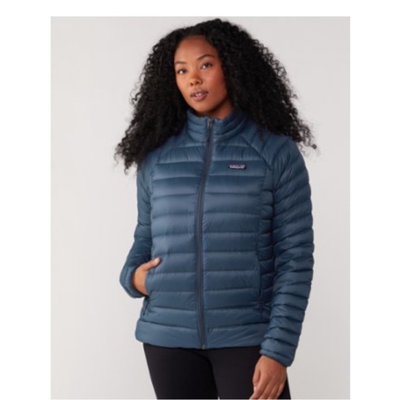 Patagonia Women’s XXL Down Sweater Puffer Jacket New Navy Blue NWT Puff - Picture 10 of 16